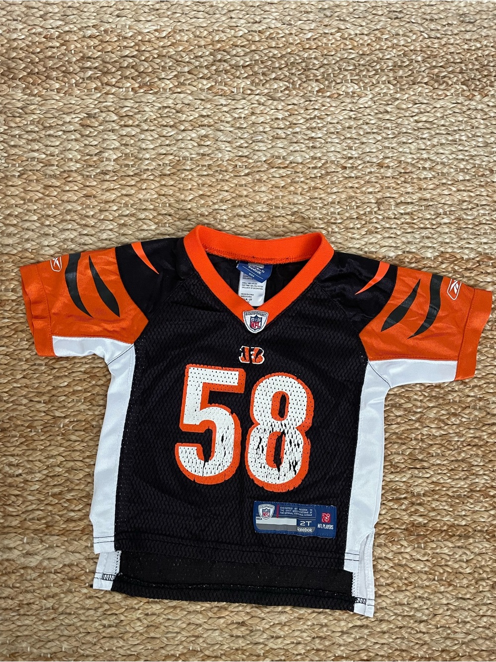 Reebok Cincinnati Bengals #58 Rey Maualuga Jersey Toddler 2T